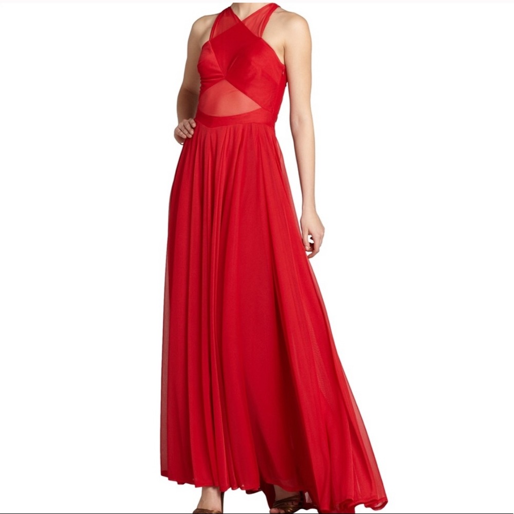 ABS Allen Schwartz Red Gown